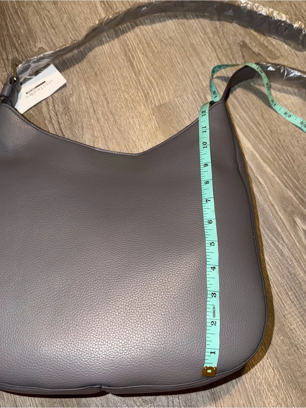 Vera Bradley Outlet Convertible Hobo Crossbody Bag faux leather Gray NWT
